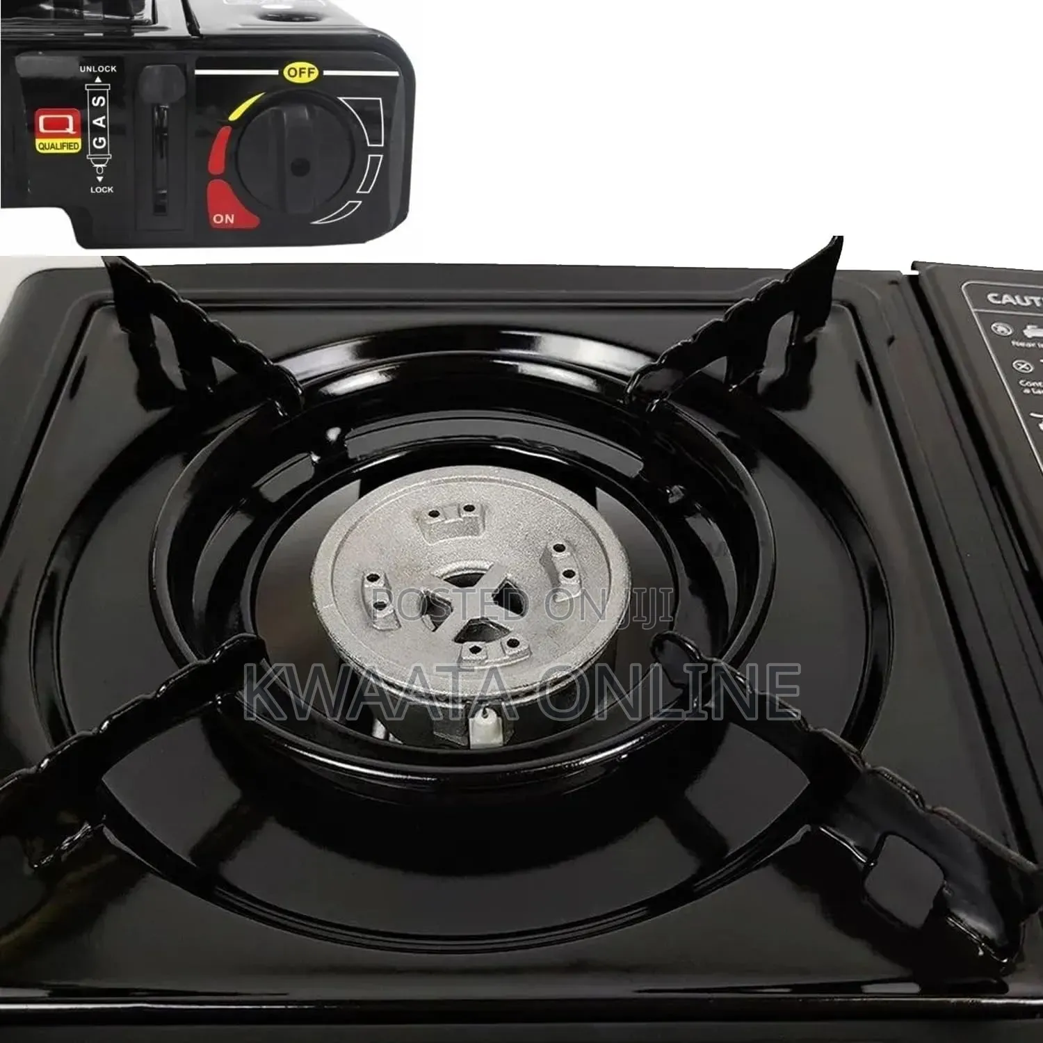 2 in 1 Portable Gas Cooker Outdoor Camp Stove + 4 Butane Gas