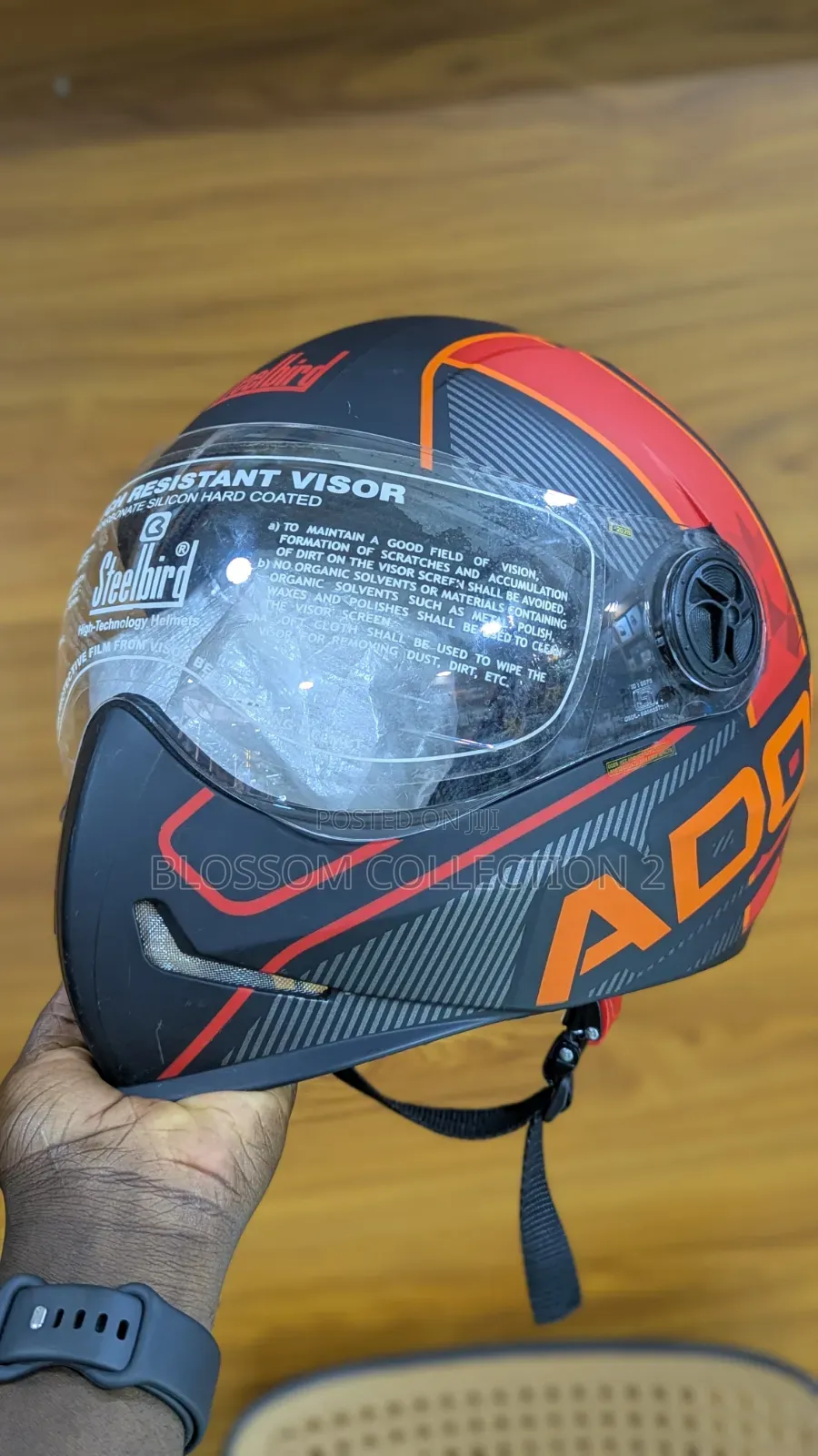 Adonis Steel Bird Riding Helmet