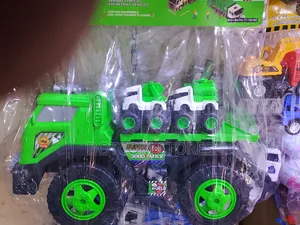 Friction-Powered Car Carrier Truck Set