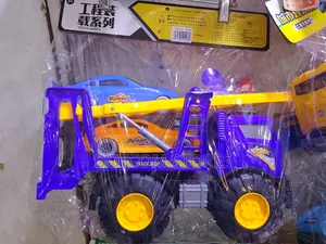 City Truck Series Friction-Powered Transport Car Carrier Toy Set.