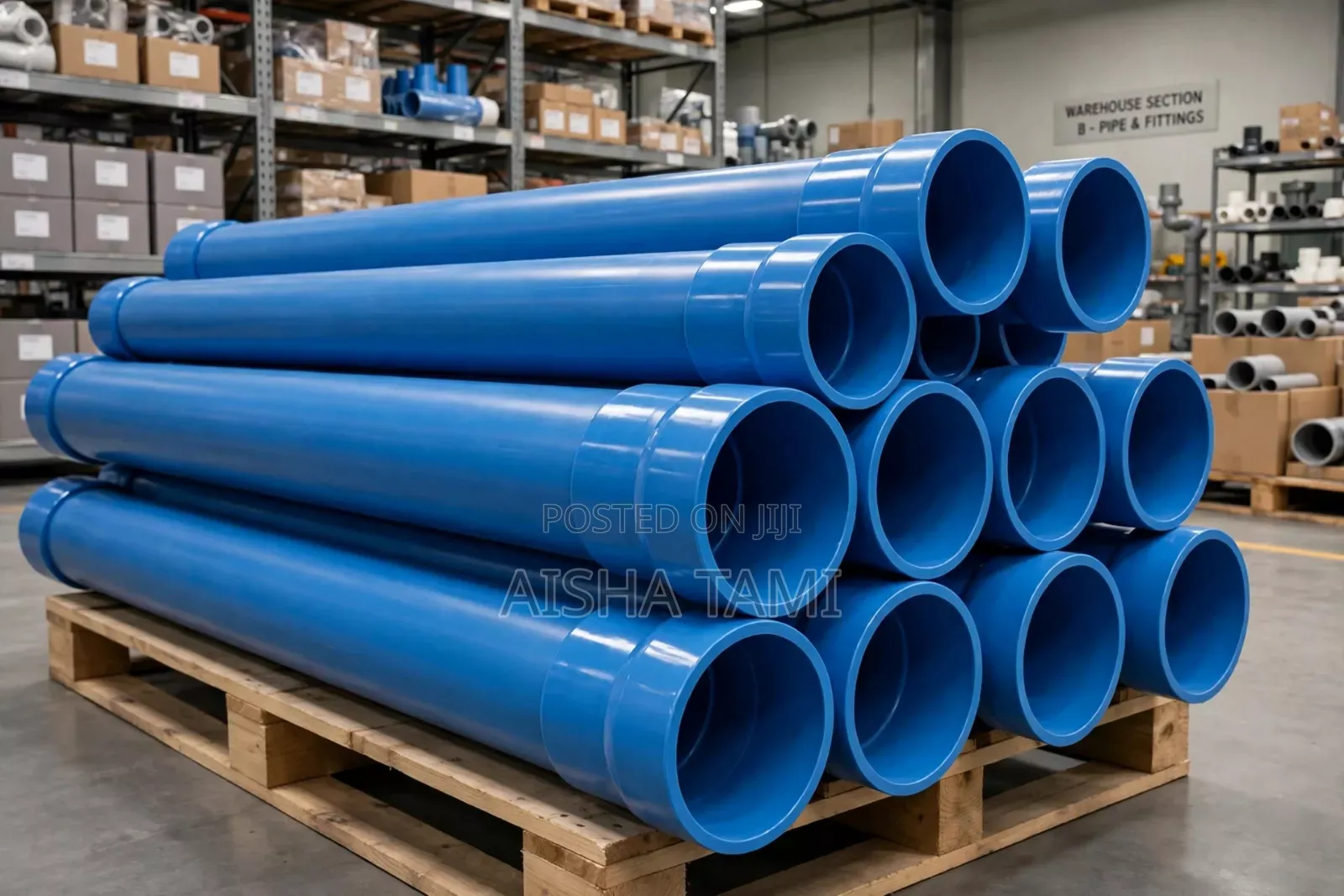 Blu PVC Water Pipes