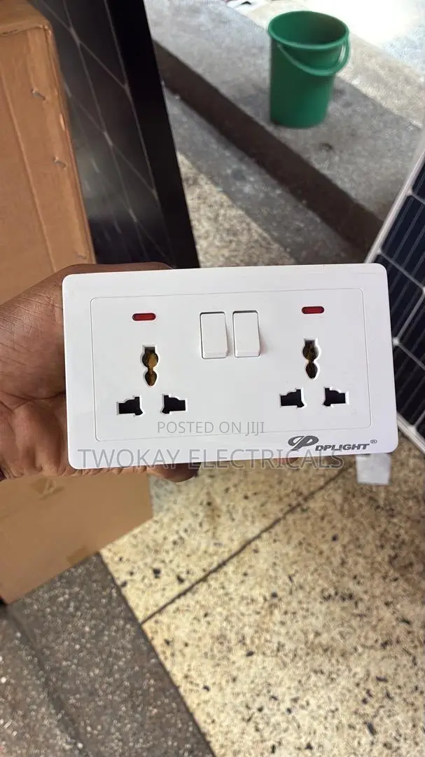 Black Double Socket