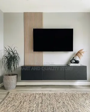 Black -TV-Stand- And- Center- Tables- Wall- Street