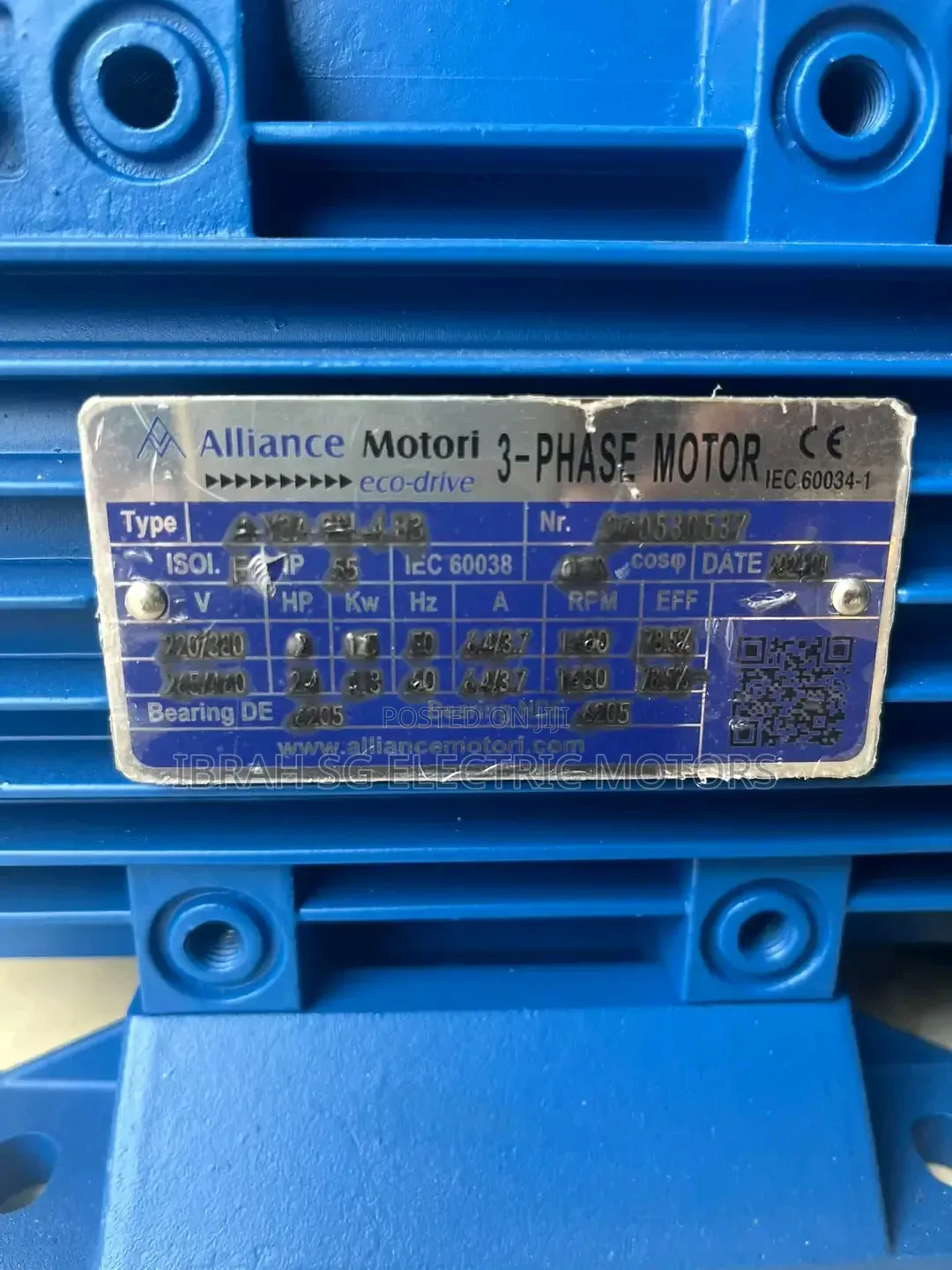 Alminium Case 2HP Normal Speed Motor