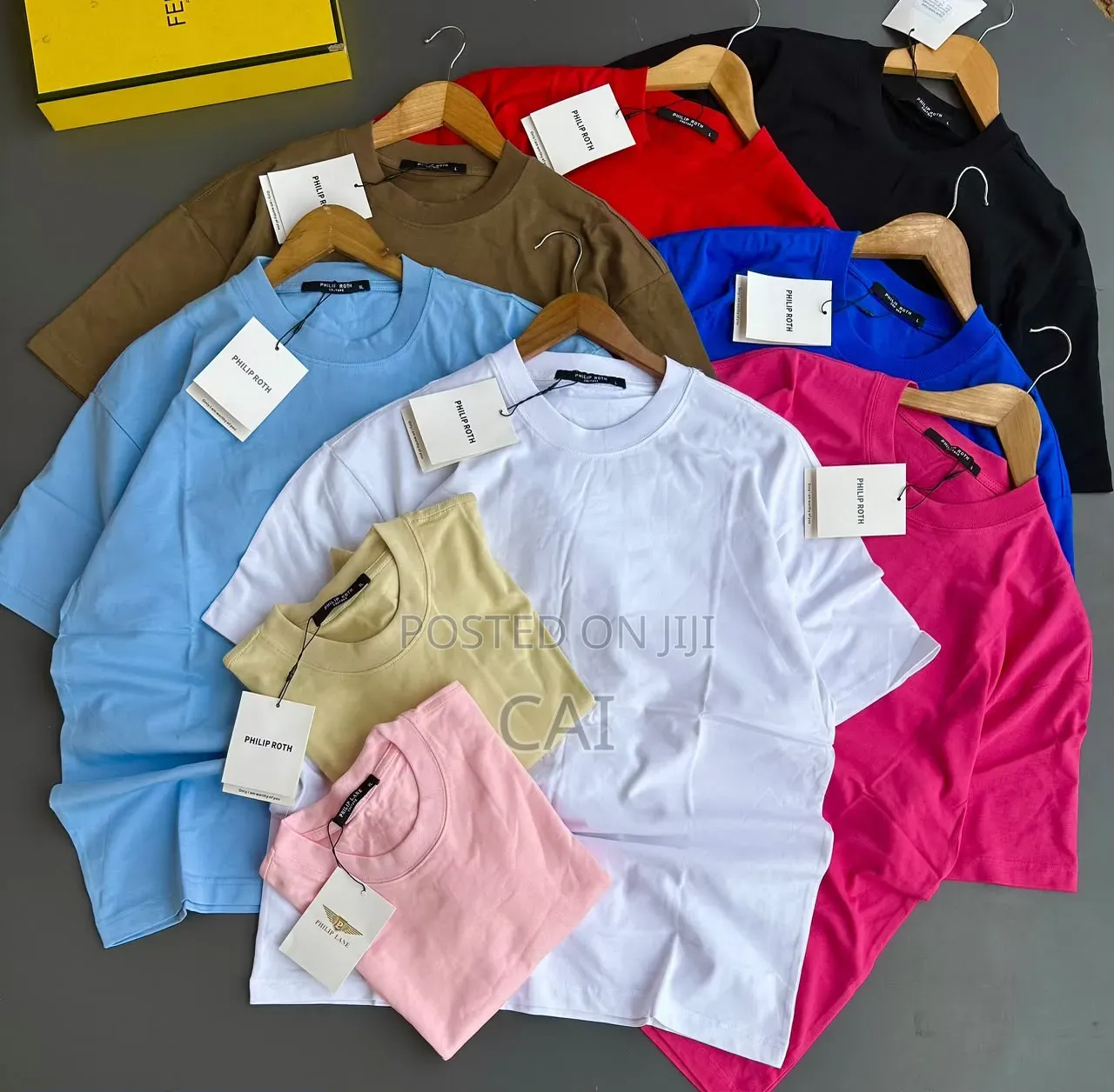 Plain Round-Neck Cotton T-Shirts