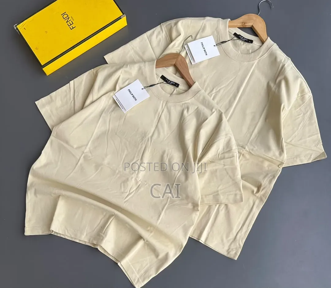 Plain Round-Neck Cotton T-Shirts