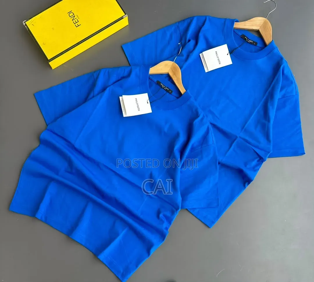 Plain Round-Neck Cotton T-Shirts