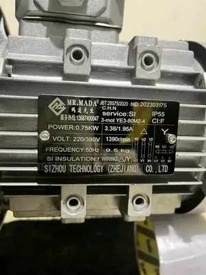 Three Phase 1hp Geared Motor 1:30 Ratio