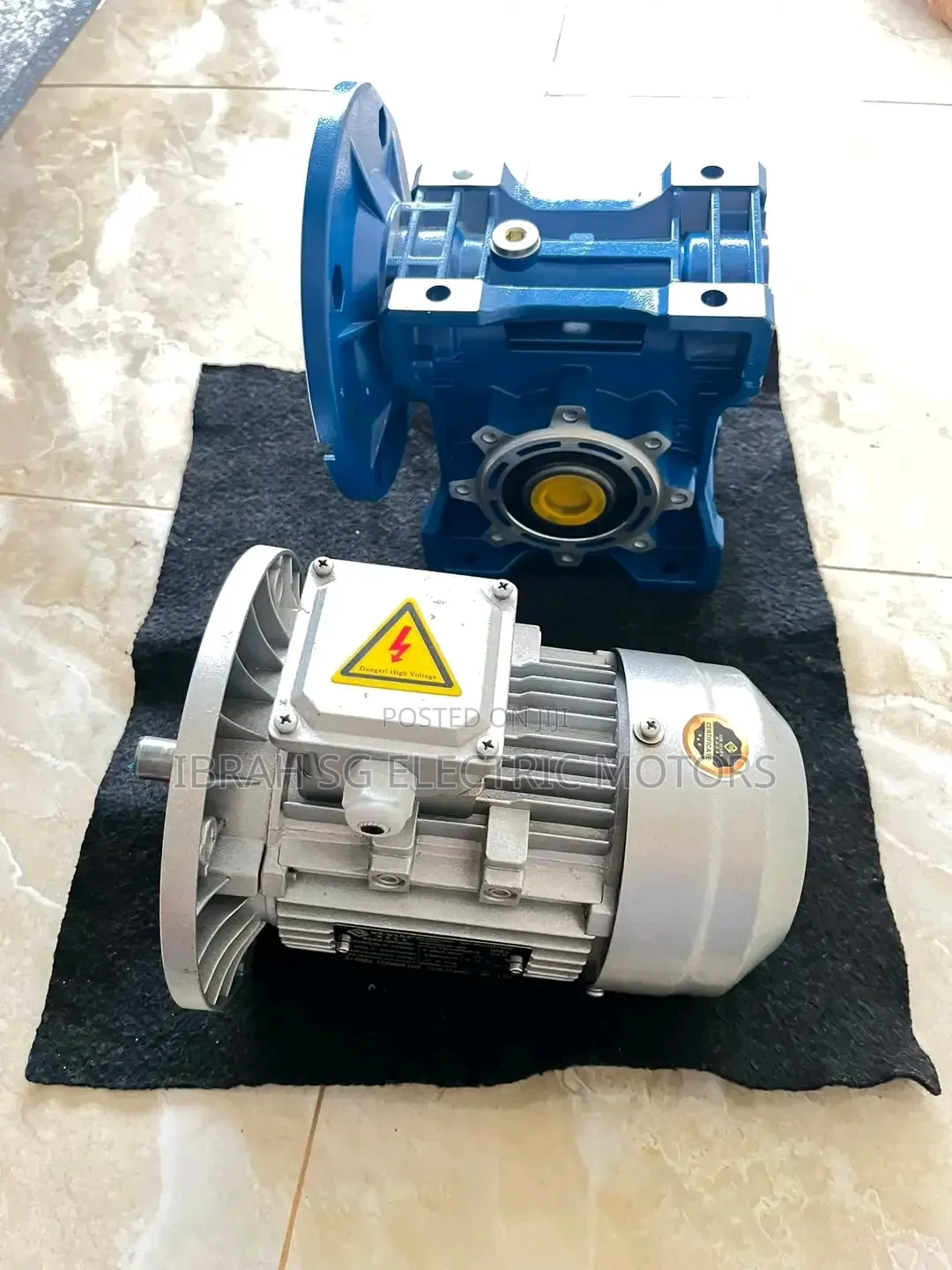 Three Phase 1hp Geared Motor 1:30 Ratio