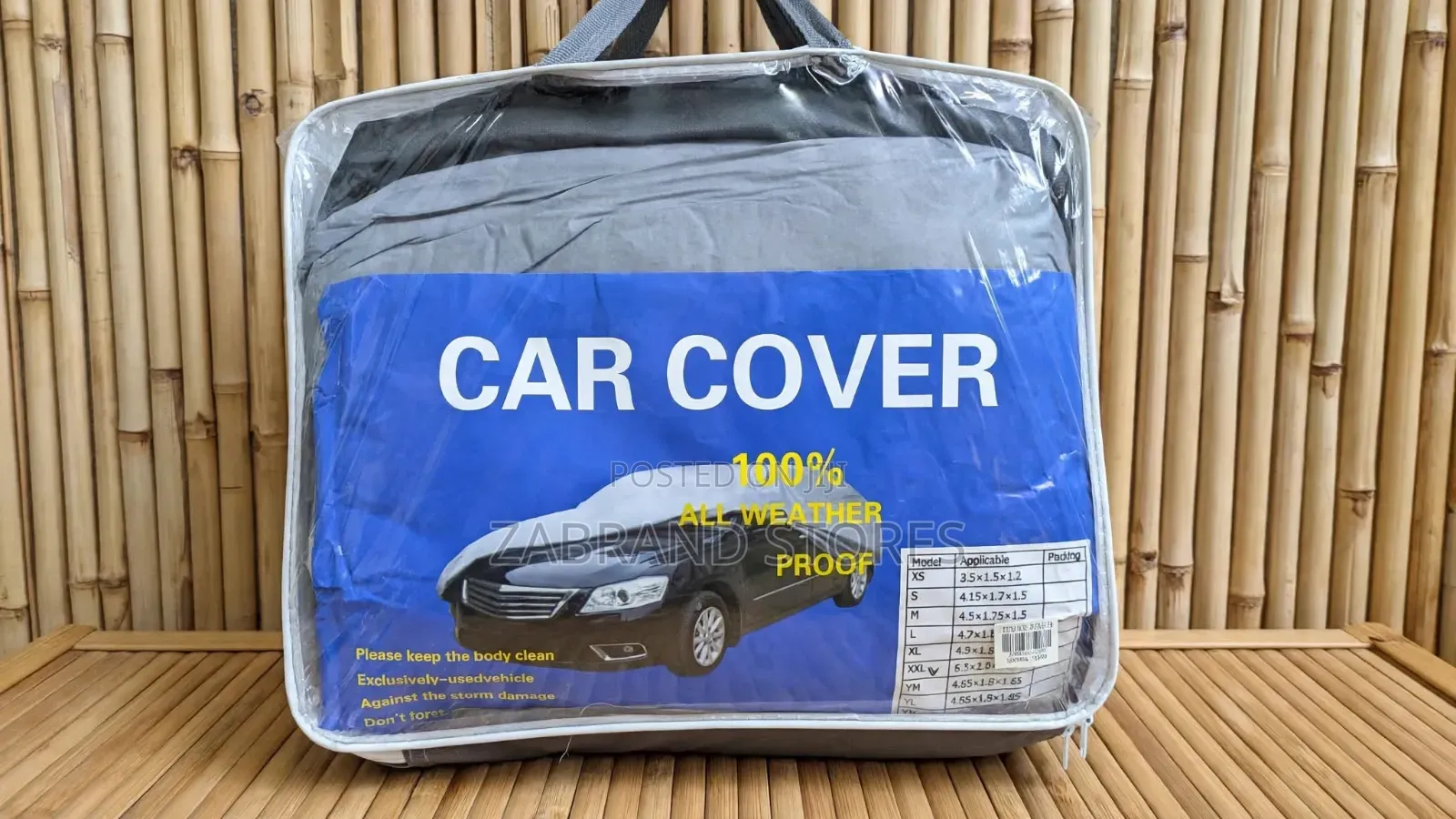 All Weatherproof Car Cover-Gray