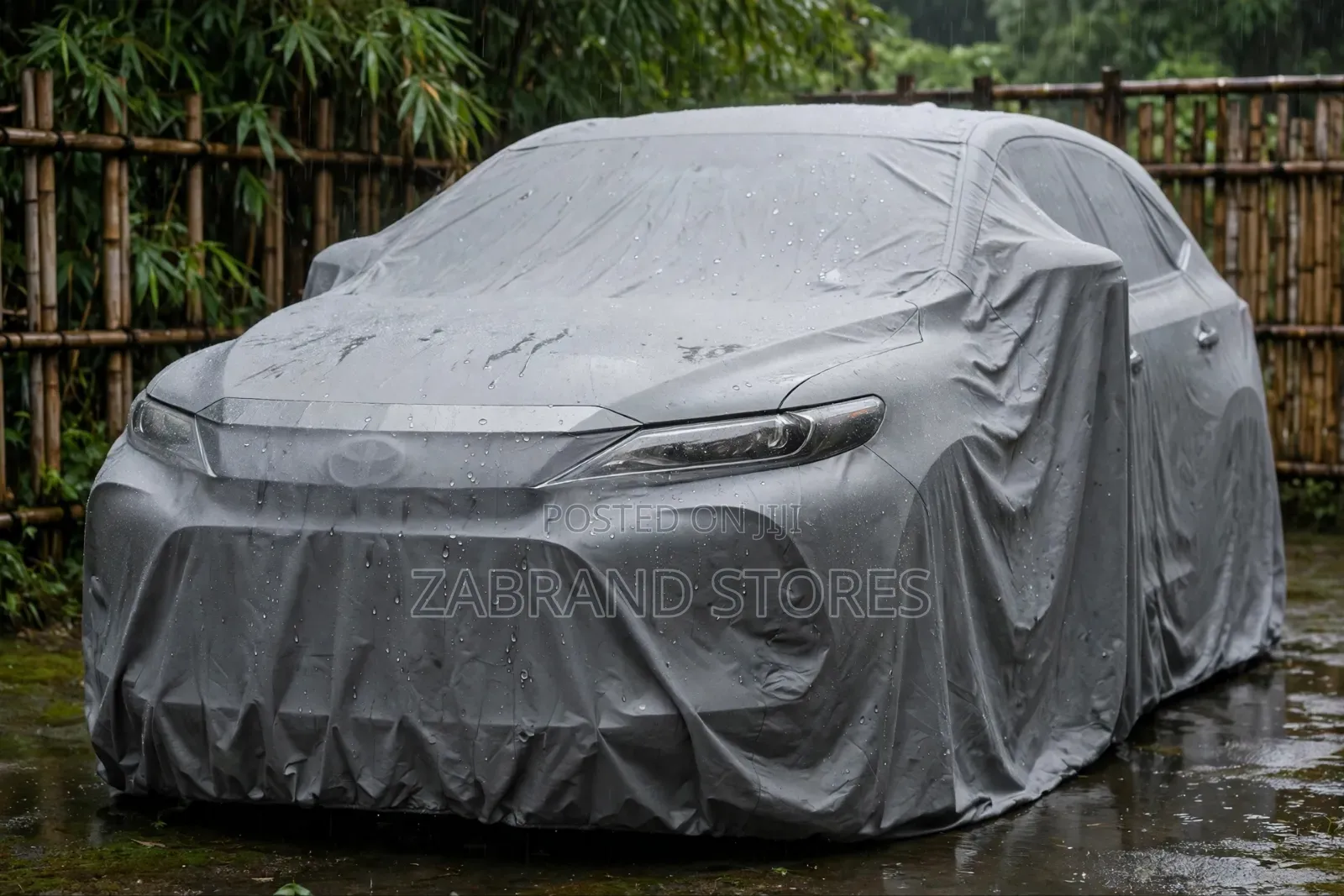All Weatherproof Car Cover-Gray