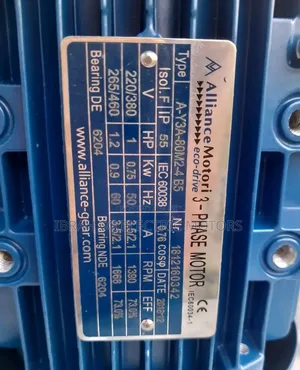 Flanged Motor 1HP 3phase Normal Speed