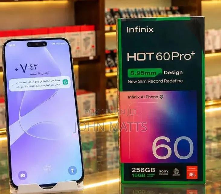 New Infinix Hot 60 Pro+ 256 GB Black