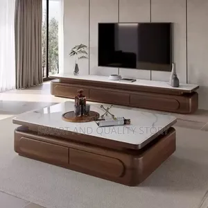 Brown Center Table With Storage/Living Room Beautiful Designs
