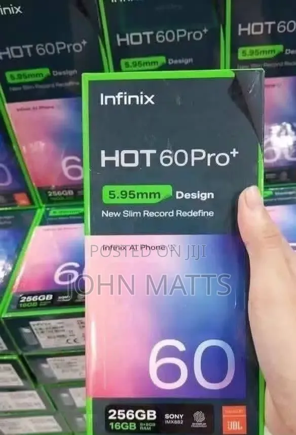 New Infinix Hot 60 Pro+ 256 GB Black