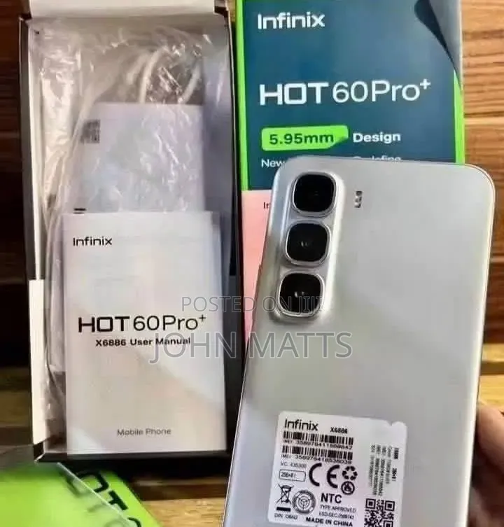 New Infinix Hot 60 Pro+ 256 GB Silver
