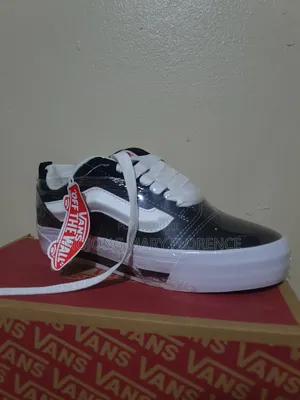Black and White Suede Old School Vans