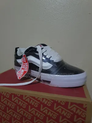 Black and White Suede Old School Vans