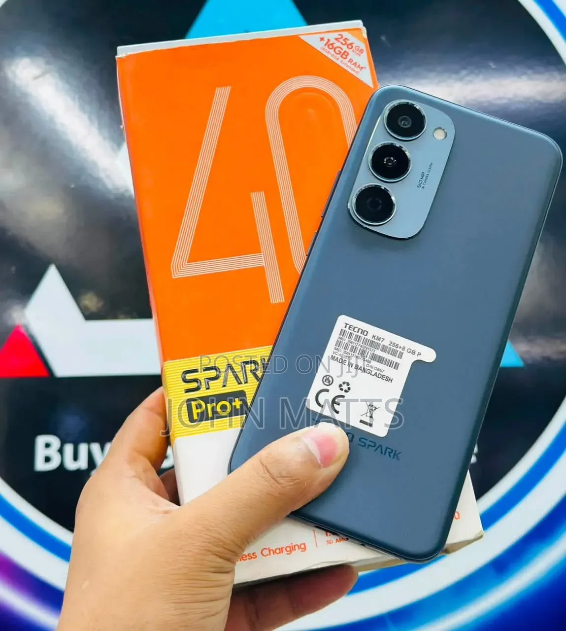 New Tecno Spark 40 Pro+ 256 GB Black