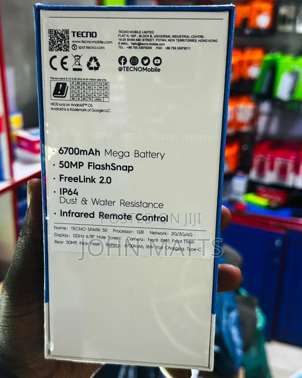 New Tecno Spark 50 128 GB Black