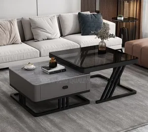 Brand New Glass Center Tables White 120cm Gray