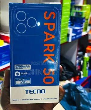 New Tecno Spark 50 128 GB Silver