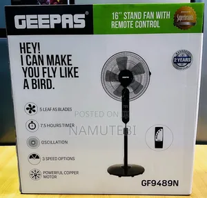 Geepas 16” Stand Fan With Remote