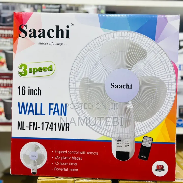 Saachi Wall Fan With Remote