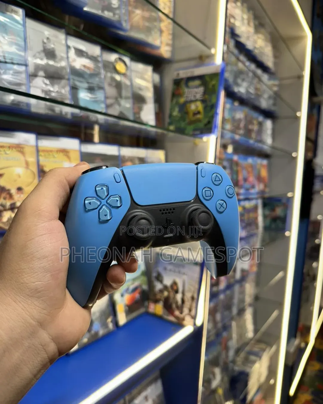 Original Light Blue DualSense Wireless Controller. PS5 Game Pad