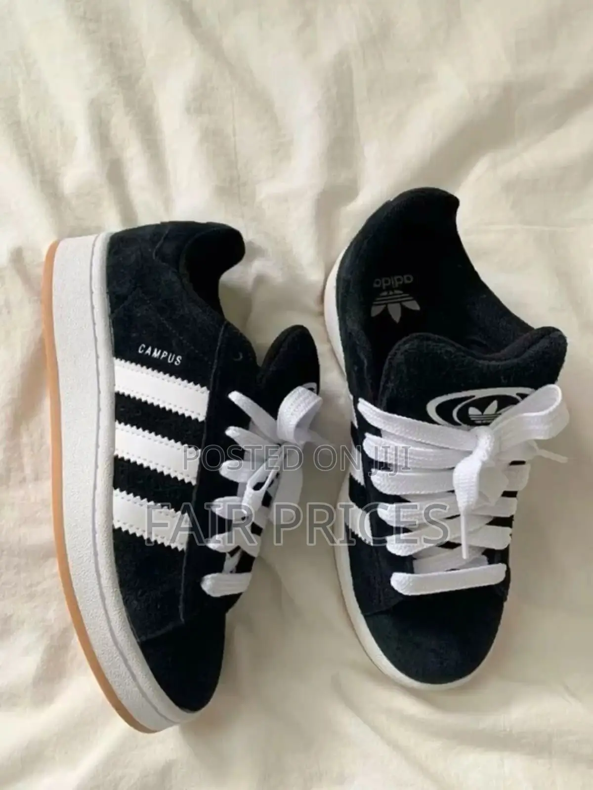 Original Adidas Campus Black White