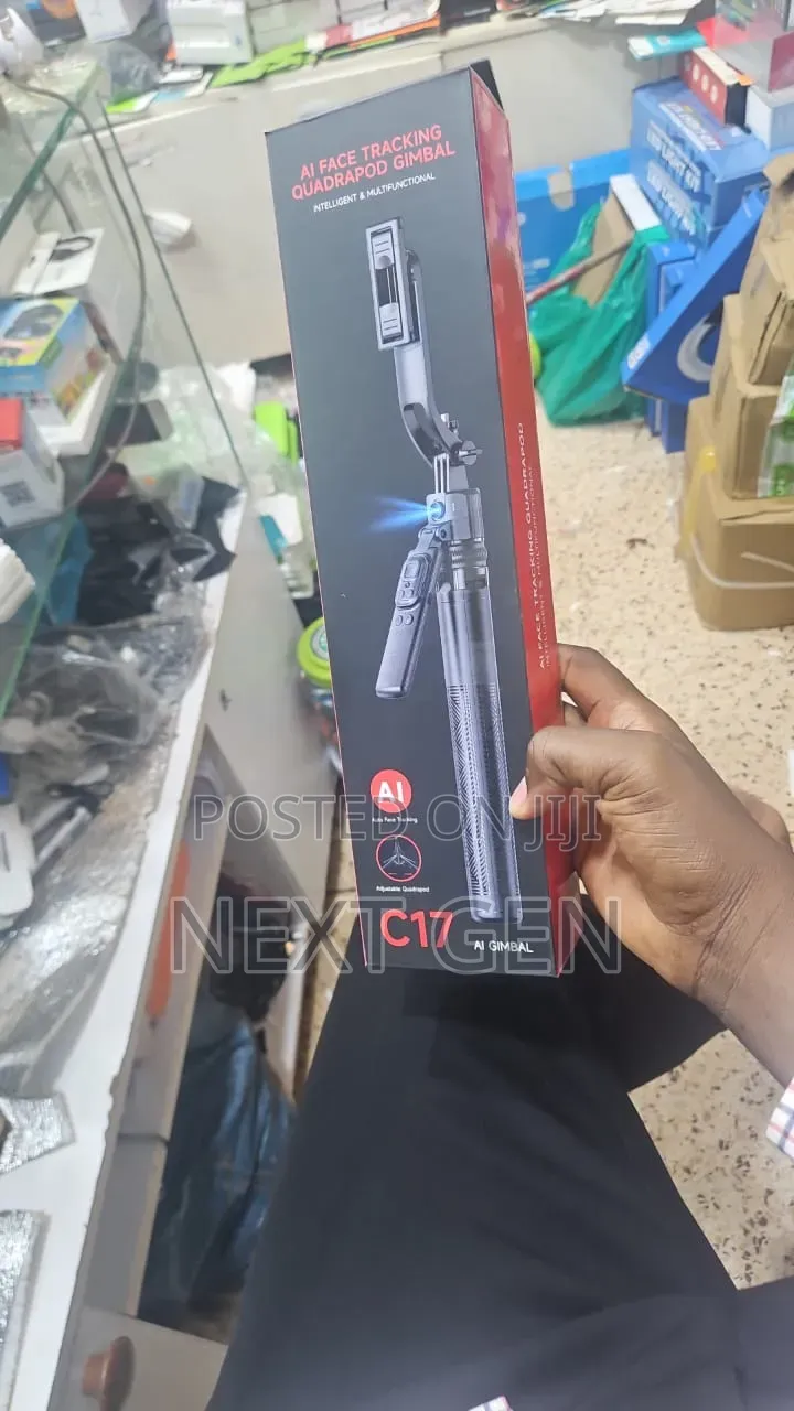 C17 AI Face Tracking Gimbal Tripod 360° Auto Tracking Selfie Stick
