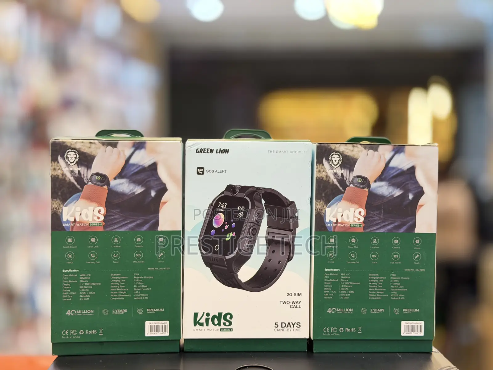 Green Lion Kids Smart Watch Series 5 With Sim Card, Screen 1.44inch
