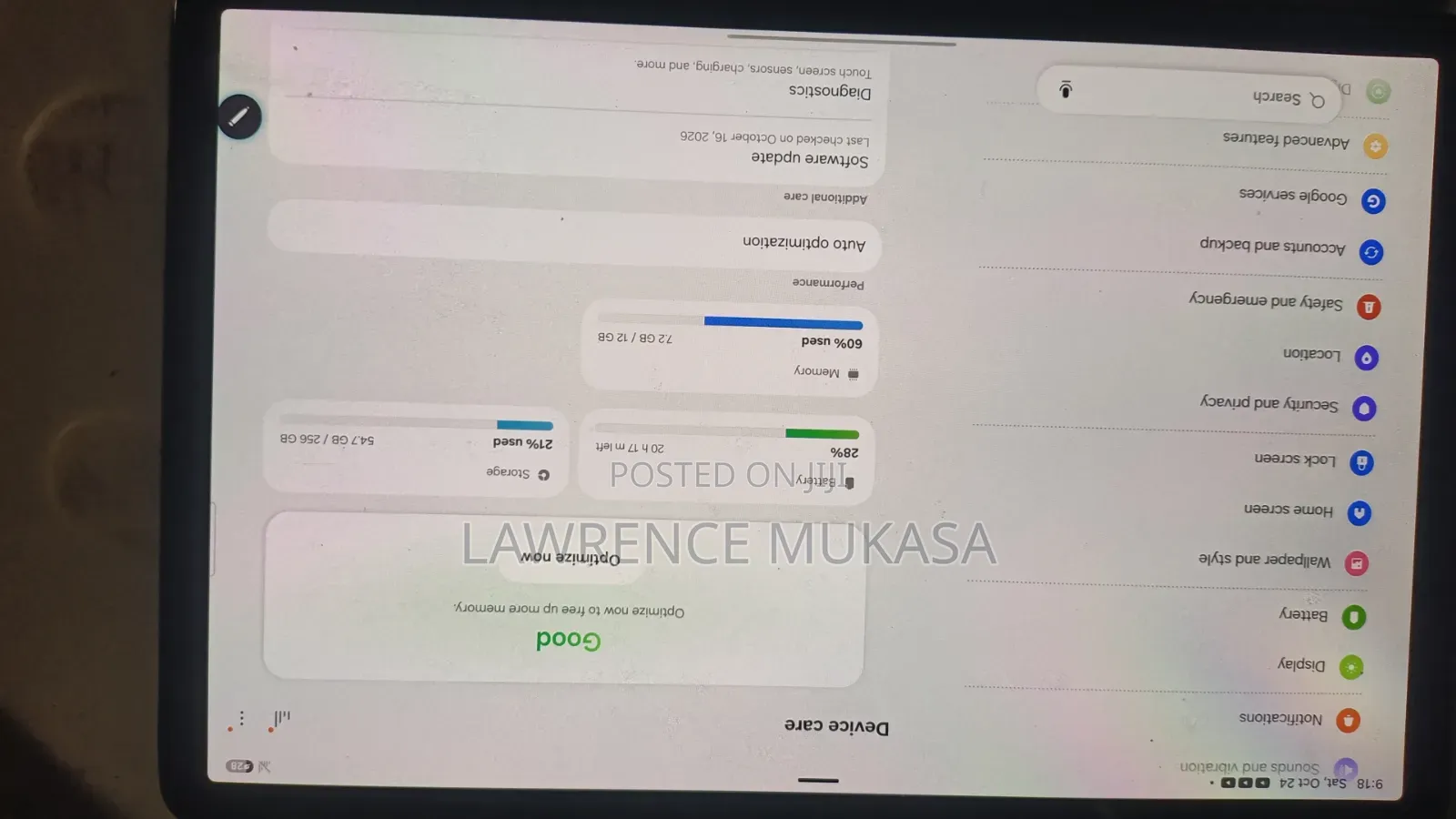 Samsung Galaxy Tab S9+ 256 GB Black