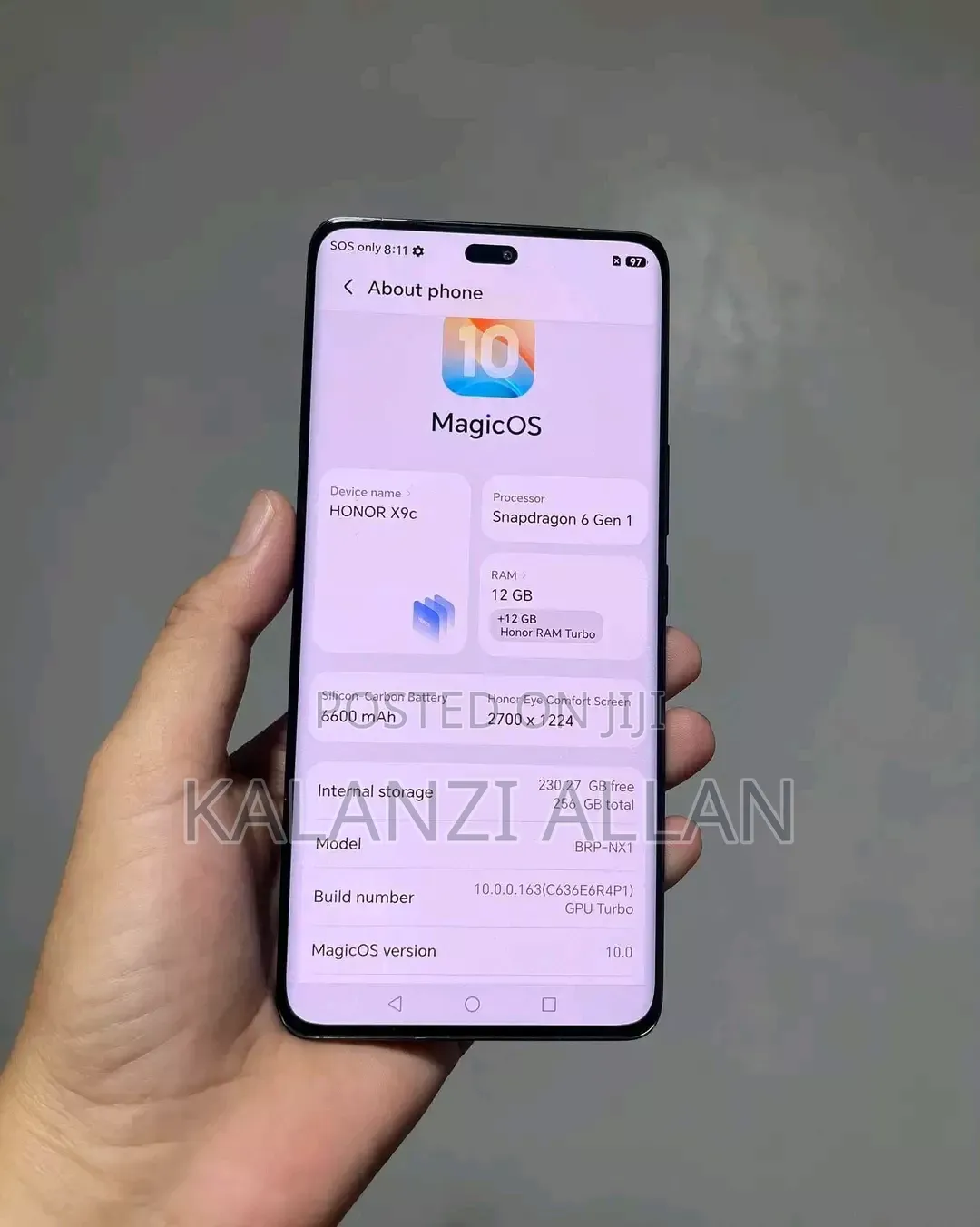 New Honor X9c 256 GB Graphite