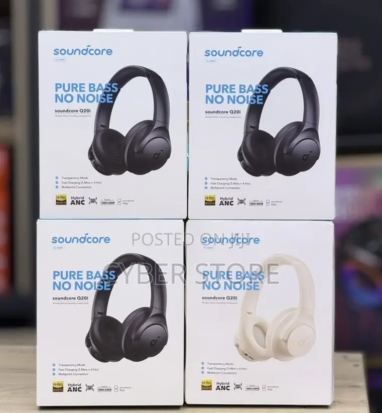 Anker Soundcore Q20i Hybrid Active Noise Cancelling Headphones.