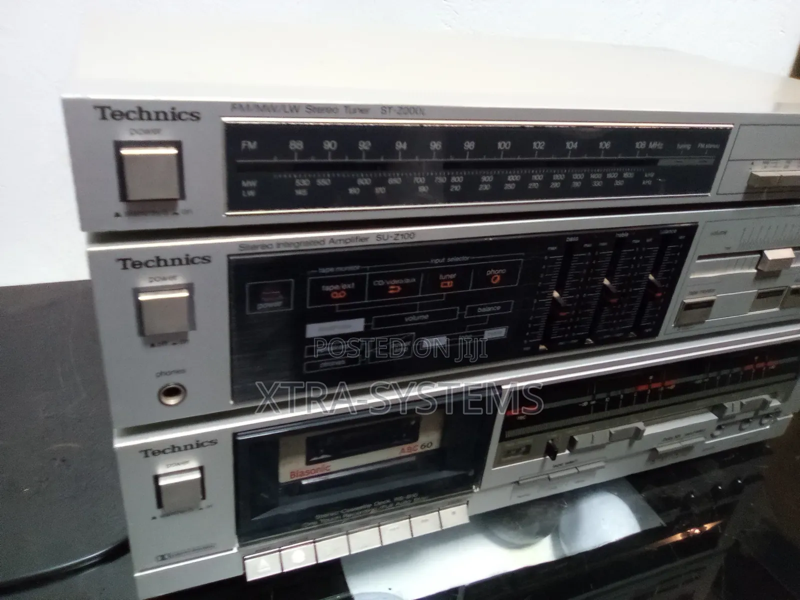 Vintage Technics Silver Face Hi-Fi Stack