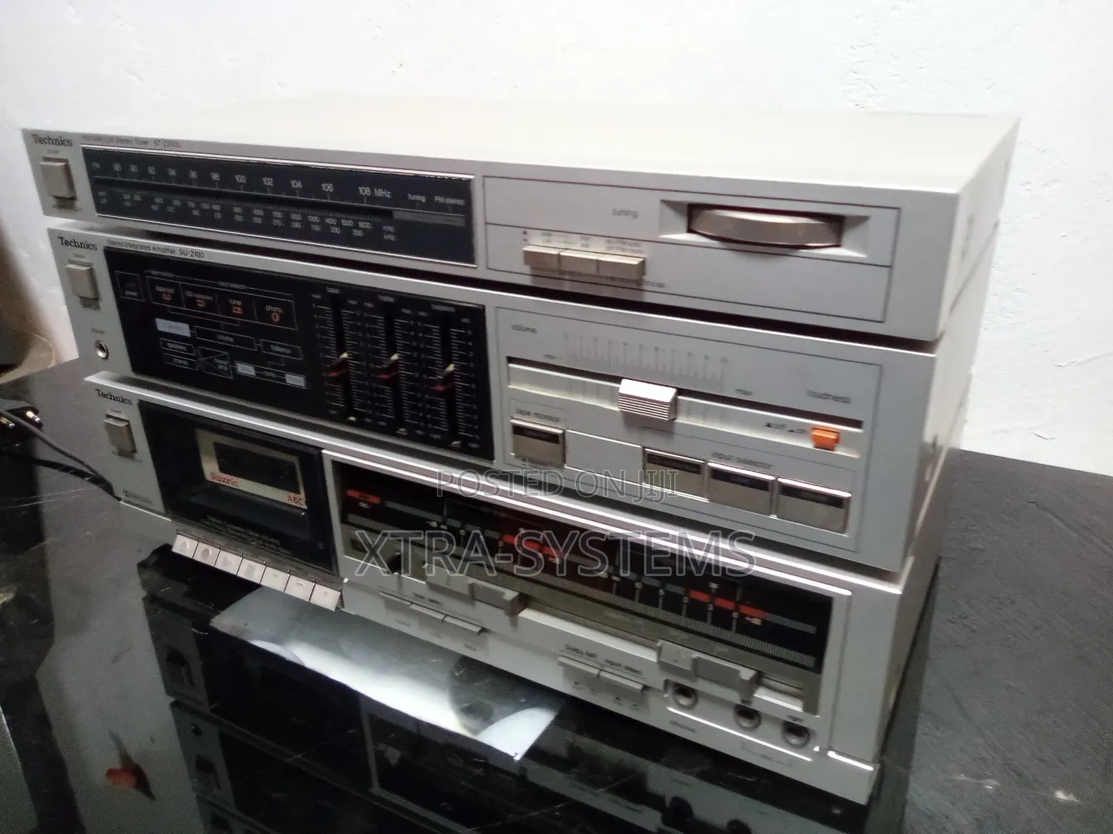 Vintage Technics Silver Face Hi-Fi Stack