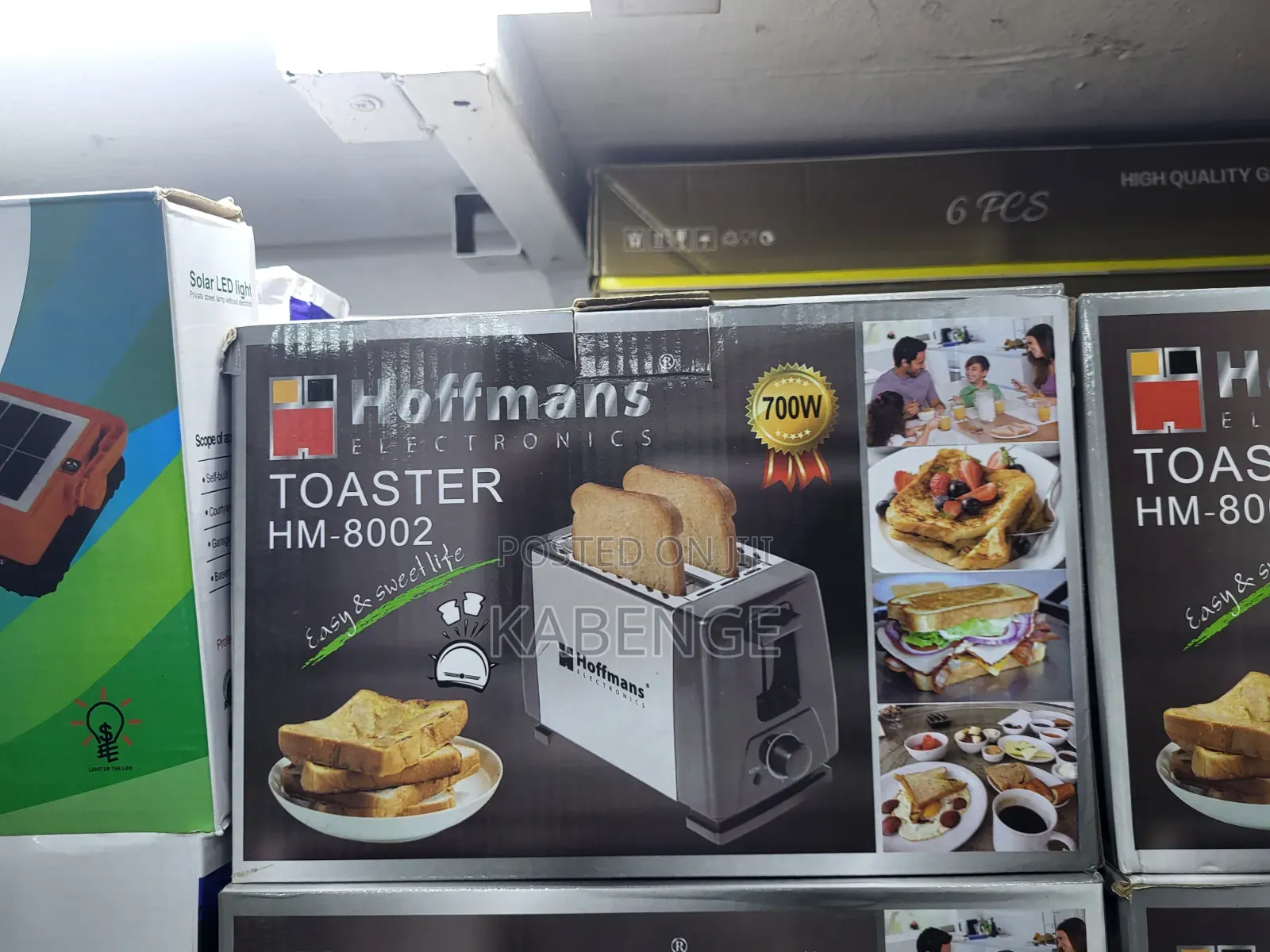 Hoffmans Electronics HM-8002 2-Slice Stainless Steel Bread Toaster
