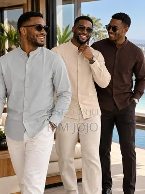Colarless Long Sleeved Shirts