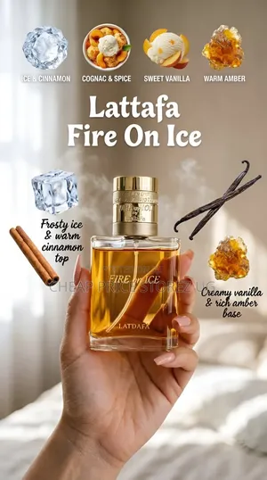 Fire on Ice by Lattafa Perfumes Unisex Oriental Vanilla Eau De Parfum