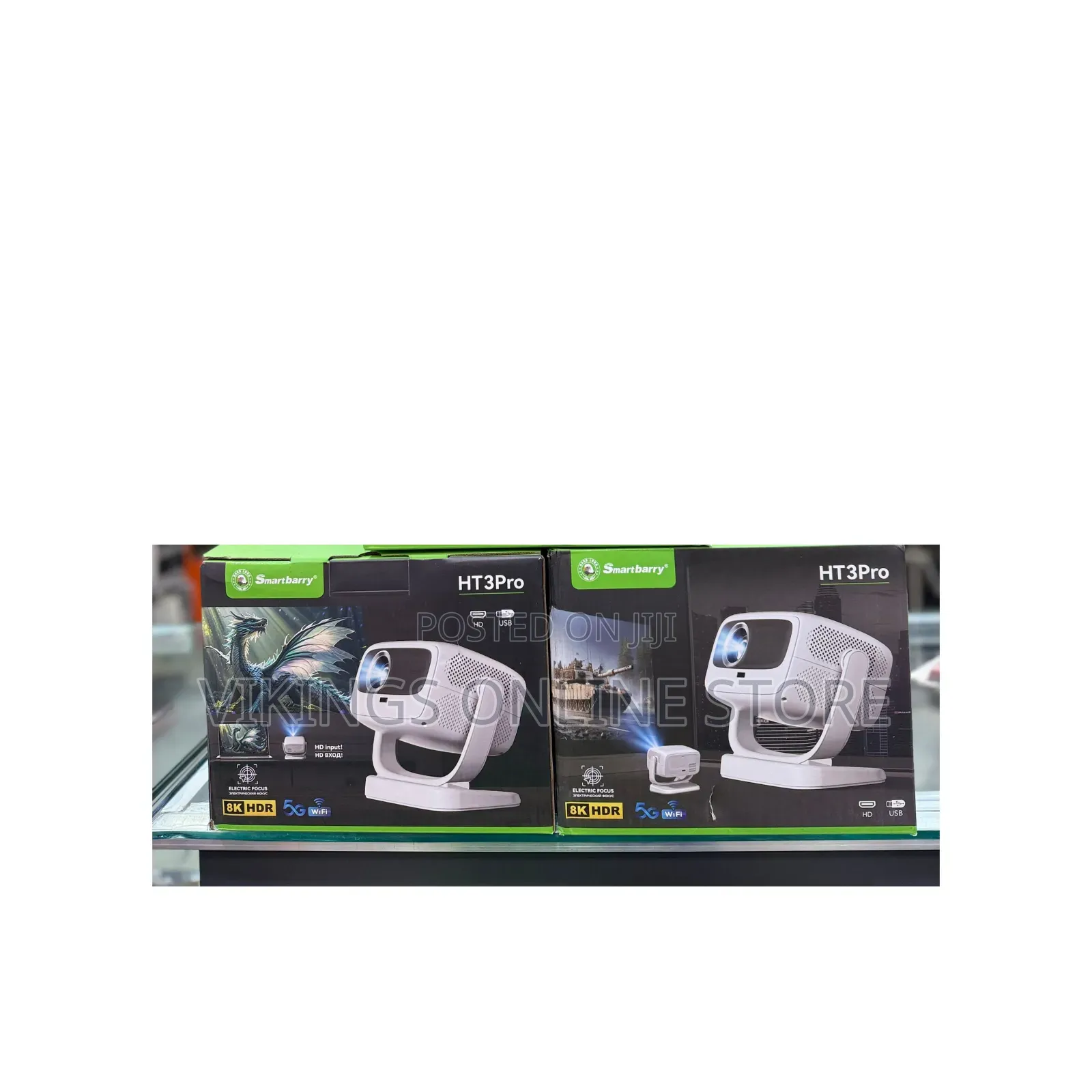 HT3 Pro Smart Projector, Electric Focus, Auto Keystone, 8K HDR, Dual