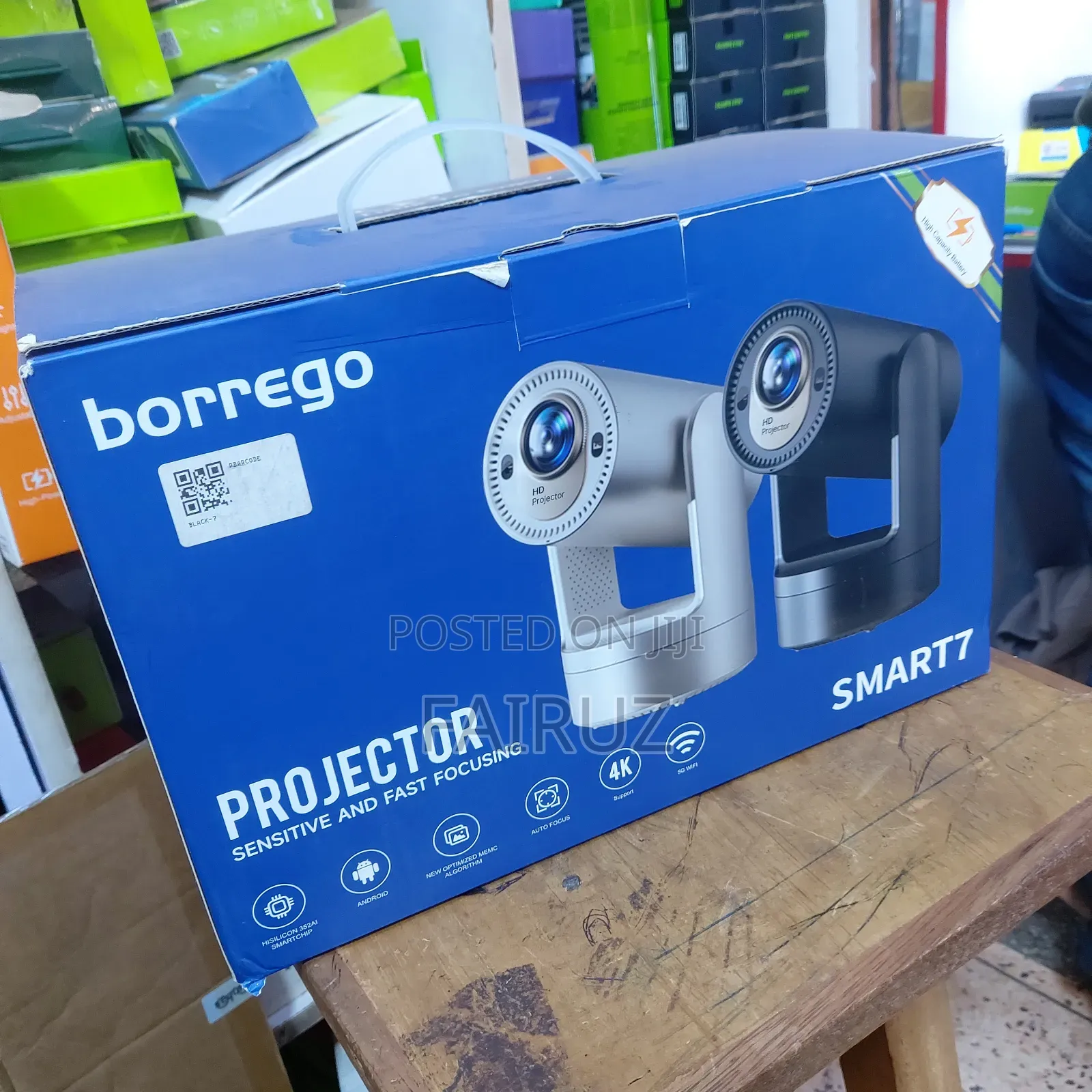 Borrego Smart 7 Rechargeable Projector