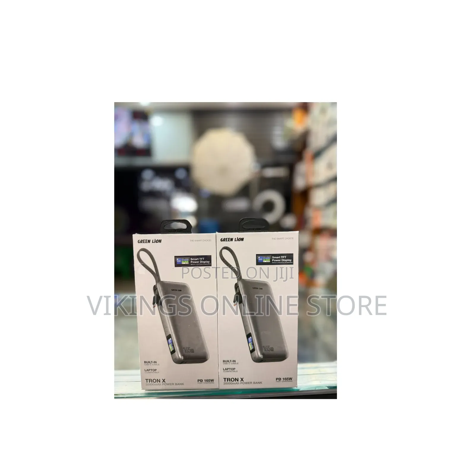 Green Lion Tron X 20000mAh Power Bank With 165W Power Delivery, USB-C