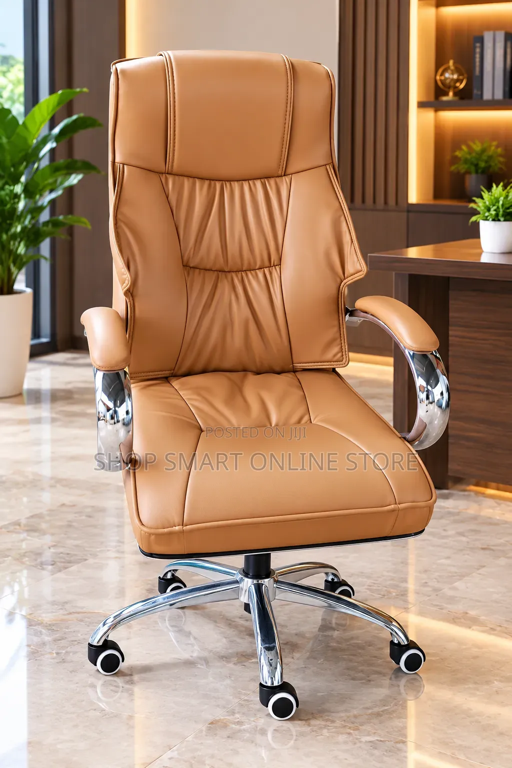 Premium Leather Brown Office Chairs Office Chairs