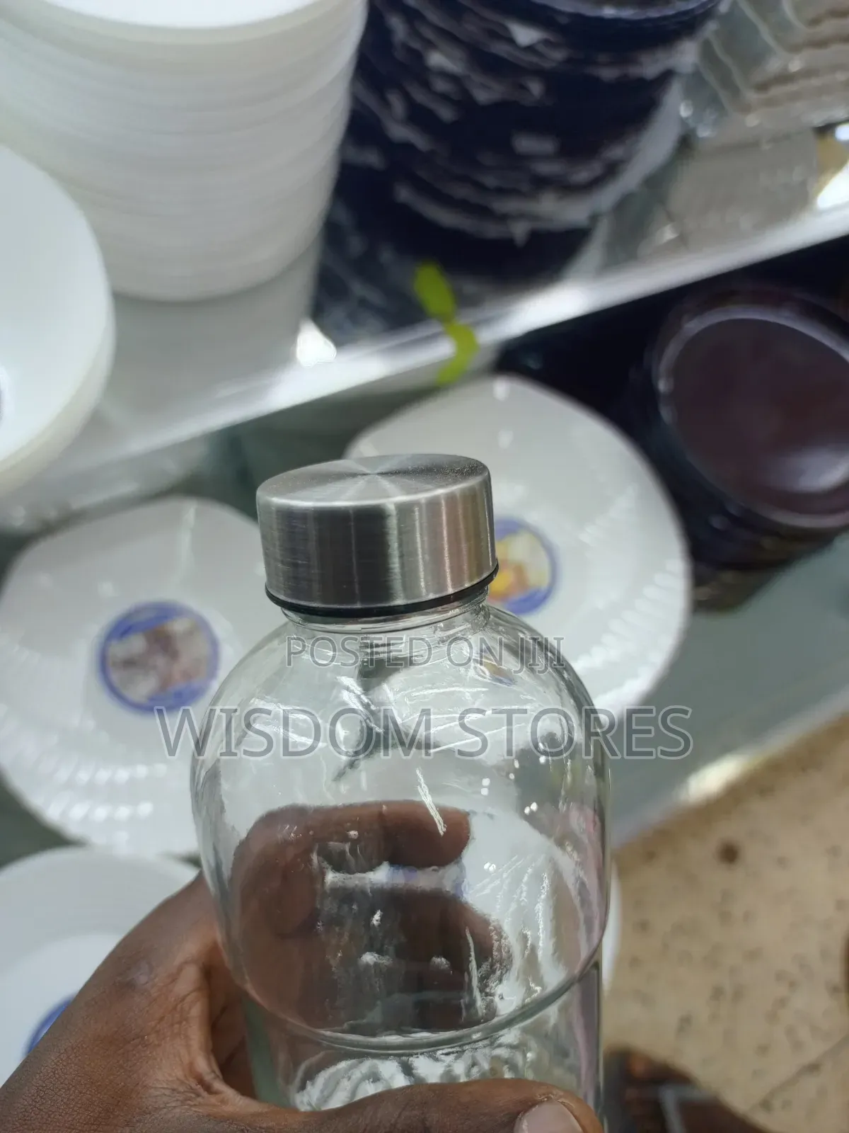 Oriental 1-Litre Cut Glass Water Bottle