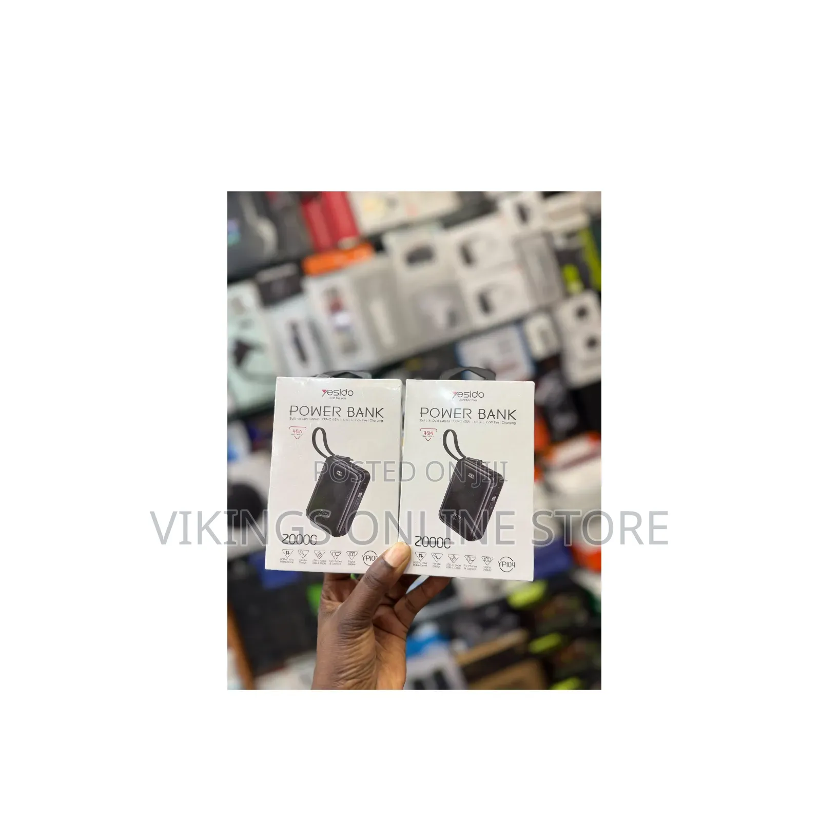 Yesido YP104 20000mAh 45W Fast Charging Portable Power Bank -250,000
