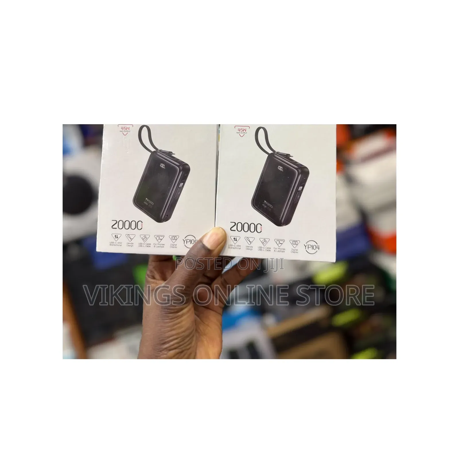 Yesido YP104 20000mAh 45W Fast Charging Portable Power Bank -250,000