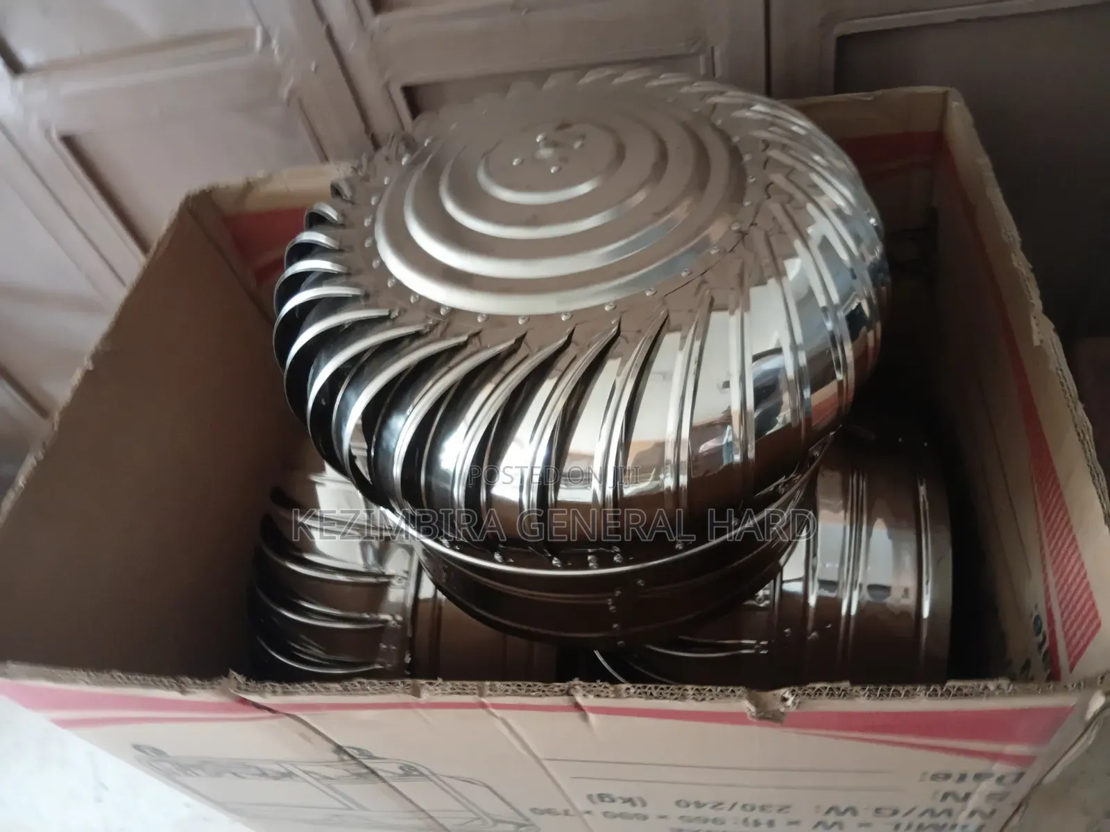 Roof Turbine Ventilator 600 by 600