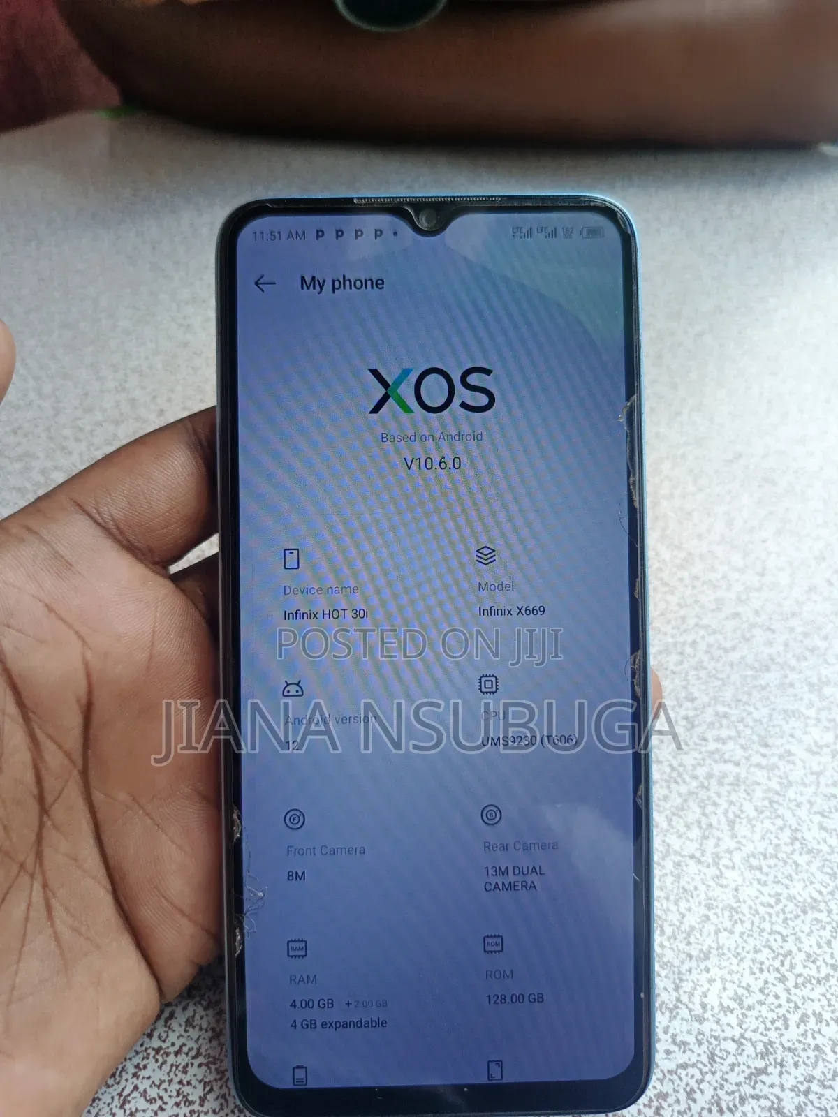 Infinix Hot 30i 128 GB Blue