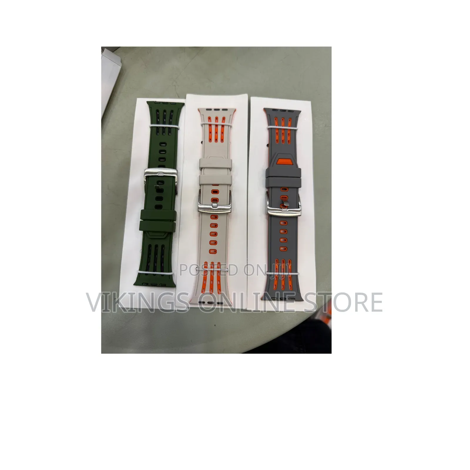 ACLIX Silicone Sports Watch Band Compatible With Apple Watch Sizes 44